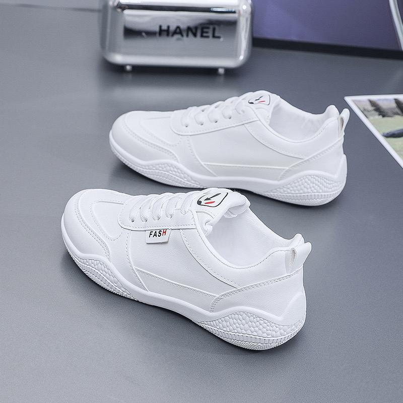 white Bekia brand fashionable casual sneakers