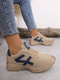 khaki street-style sneakers