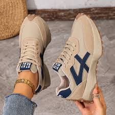 khaki street-style sneakers