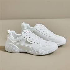 white Bekia brand fashionable casual sneakers