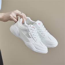 white Bekia brand fashionable casual sneakers