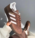 Adidas Handball Spezial in a brown and cream-white