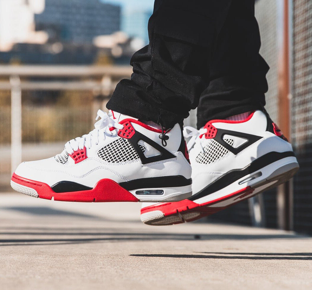 Nike Air Jordan 4 Retro "Fire Red" sneakers
