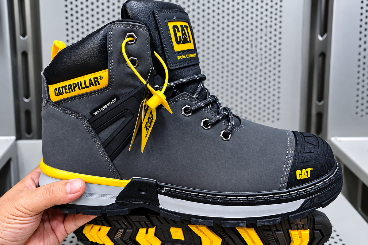 Black Caterpillar Excavator Superlite Work Boots