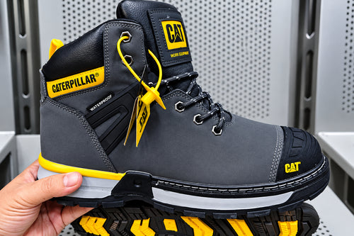 Black Caterpillar Excavator Superlite Work Boots