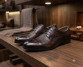 Barker Southwold Dark Brown Calf/Deerskin Derby shoes