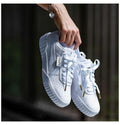 White leather sneakers