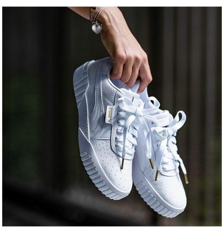 White leather sneakers