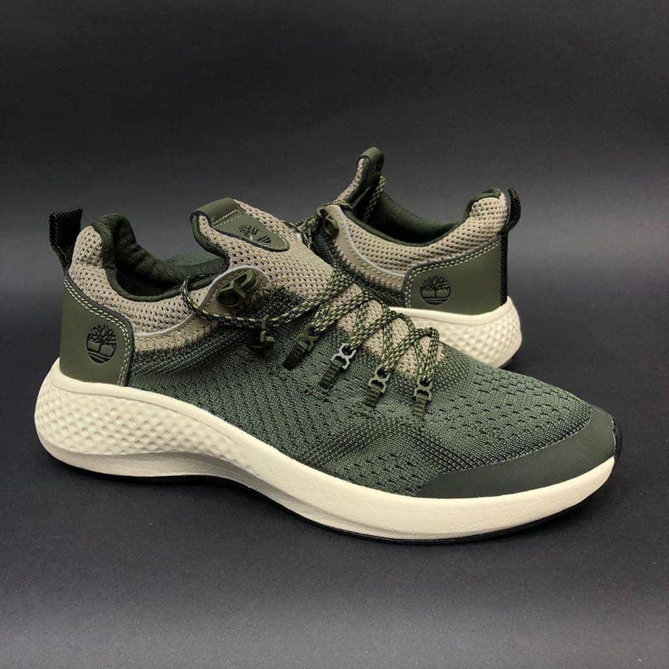 Dark olive green Timberland FlyRoam Trail Low sneakers