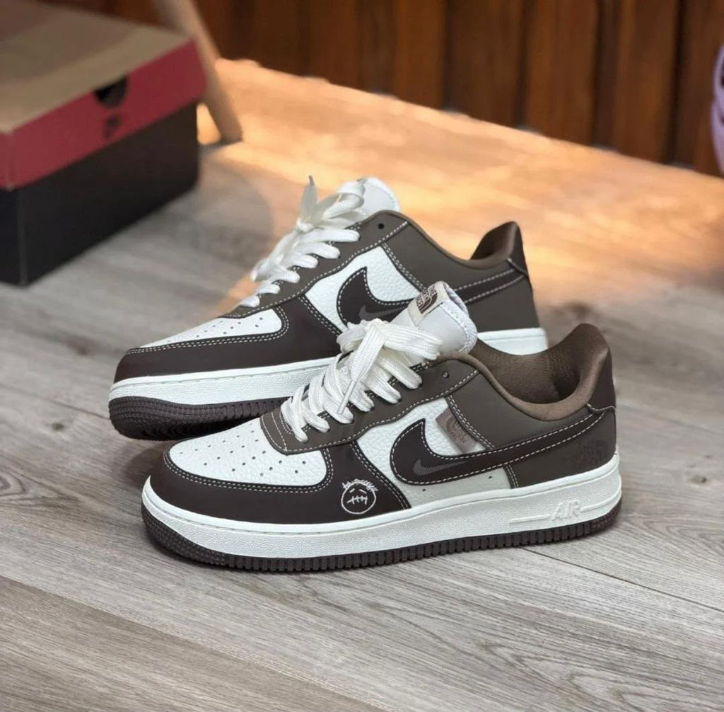 Nike Air Force 1 Low x The North Face "Mocha" custom sneaker