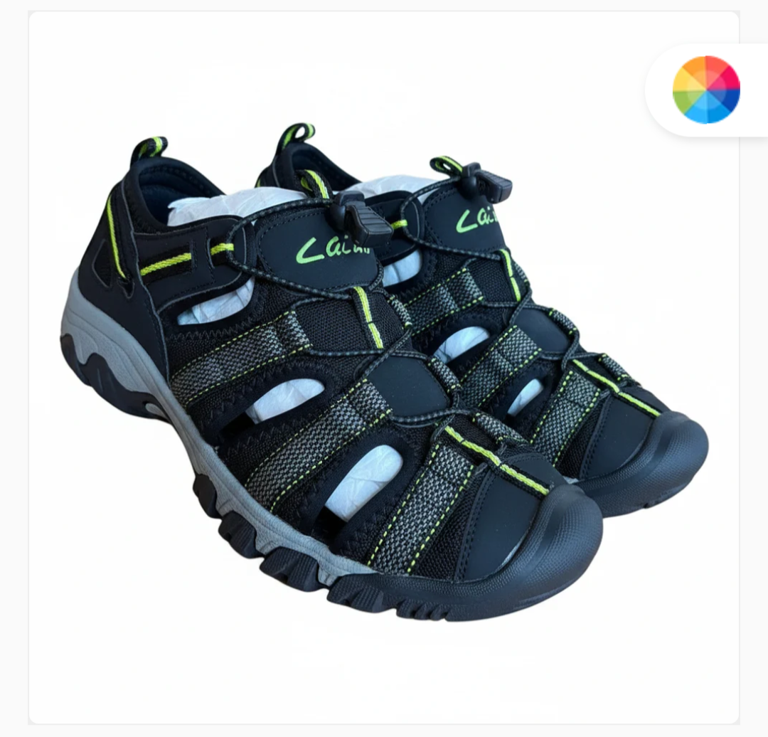 Brown outdoor hybrid hiking sandals