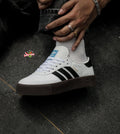 White Adidas platform sneakers