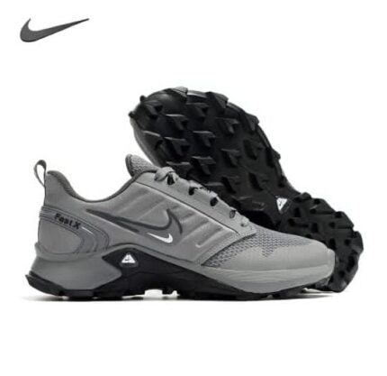 Grey Nike Fast X runner sneakers