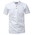 Short-sleeve polo shirt with a black-buttoned