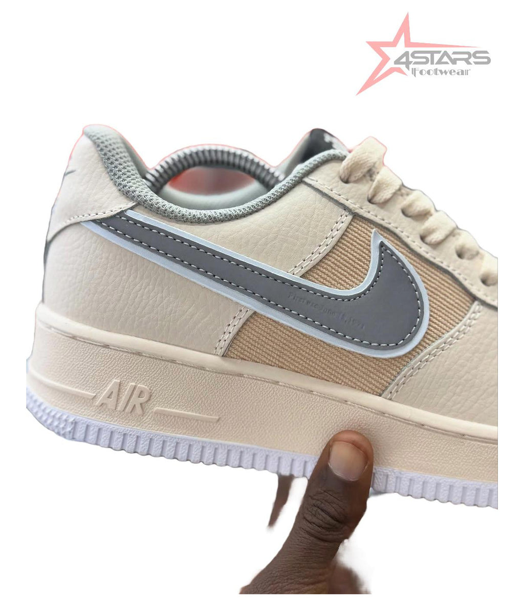 Nike Air Force 1 Low x Undefeated custom beige sneakers