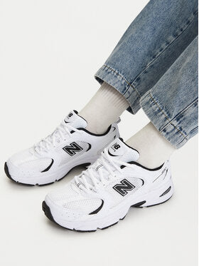 New Balance 530 sneakers in a classic white and black