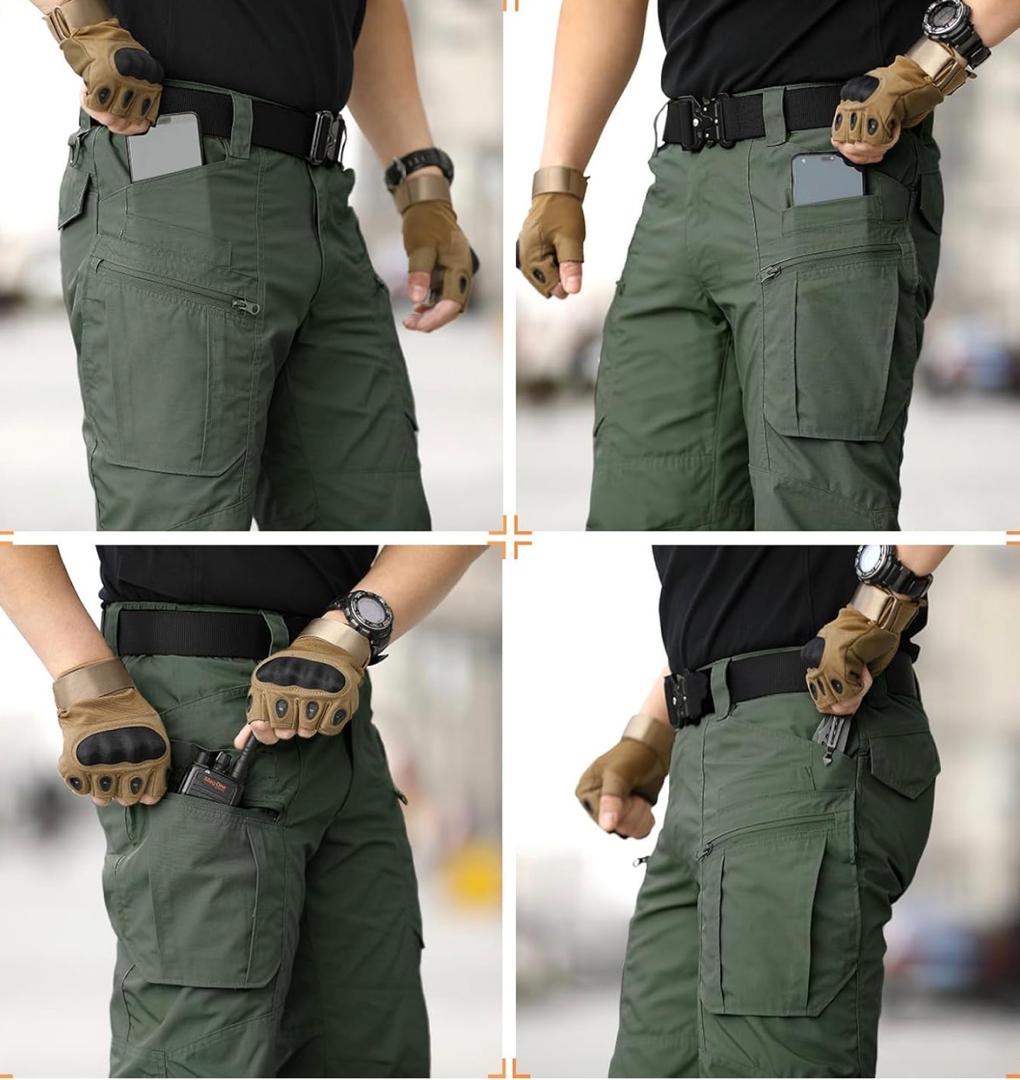 CARWORNIC Men's Lightweight Tactical Cargo Pants