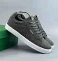 Dark grey Lacoste low-top sneakers