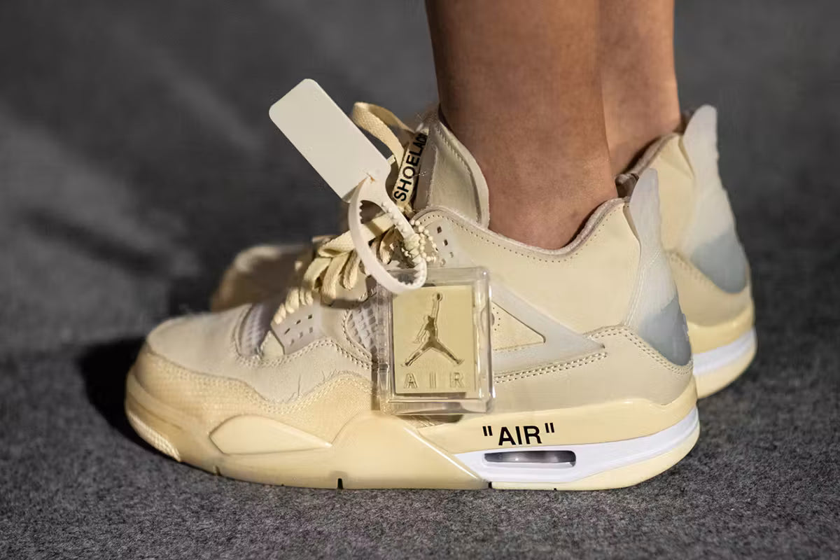 Off-White × Nike Air Jordan 4 SP "Sail" sneakers