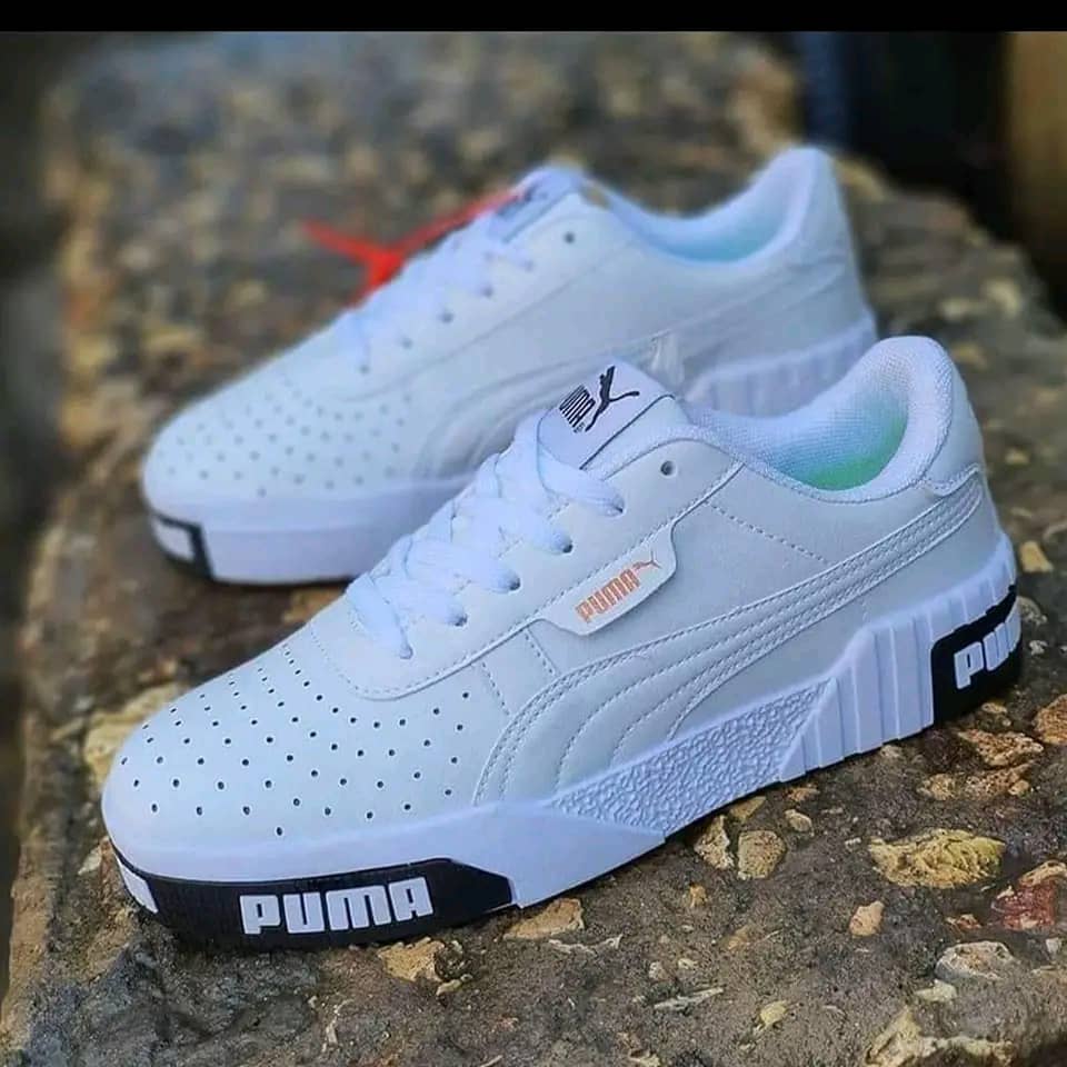 White leather Puma Cali sneakers
