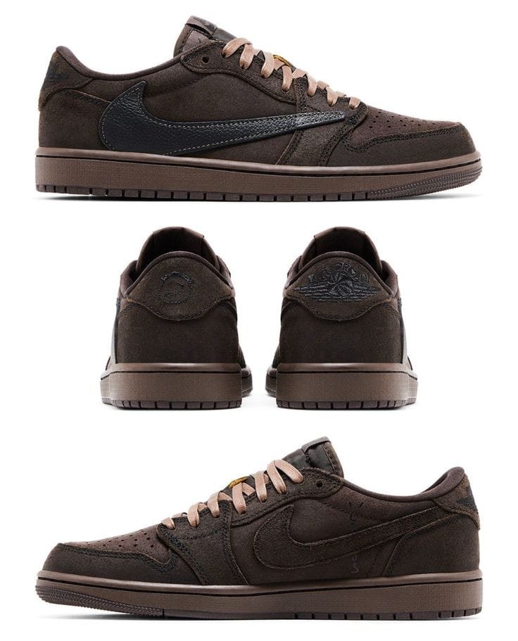 Travis Scott x Air Jordan 1 Low OG "Velvet Brown" sneaker