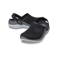 Black and grey Crocs Lite ride 360 Clogs