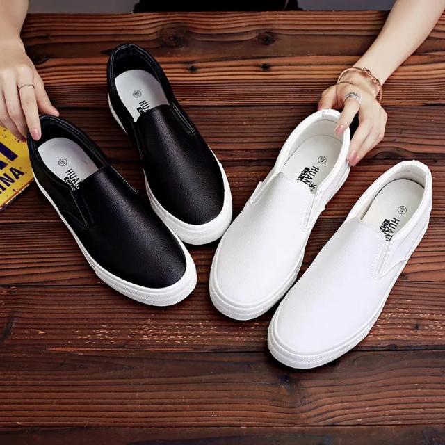 Casual HUANYUE PU leather slip-on shoes