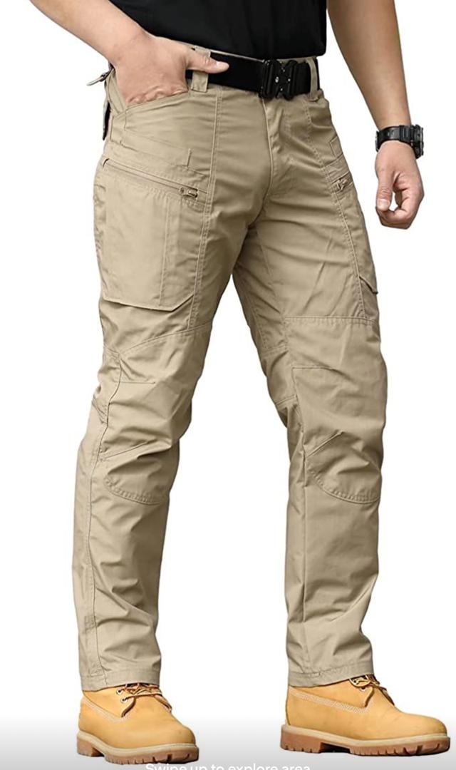 CARWORNIC Men's Tactical Trousers or NAVEKULL Rip-Stop Tactical Pants