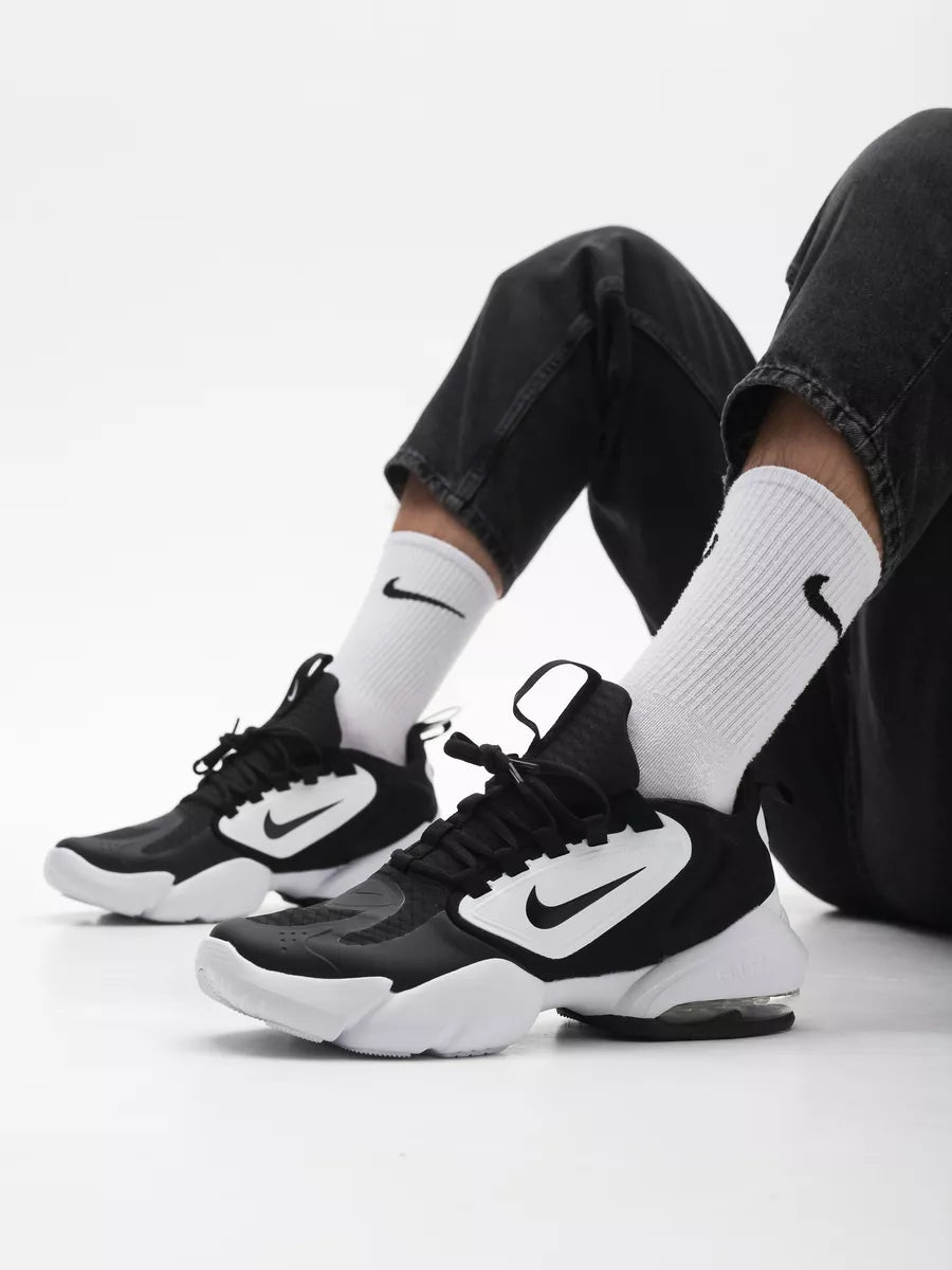 Black and white Nike Air Max Alpha Savage training shoe