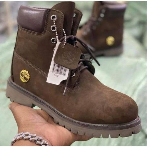6-Inch Premium Boots in a dark brown