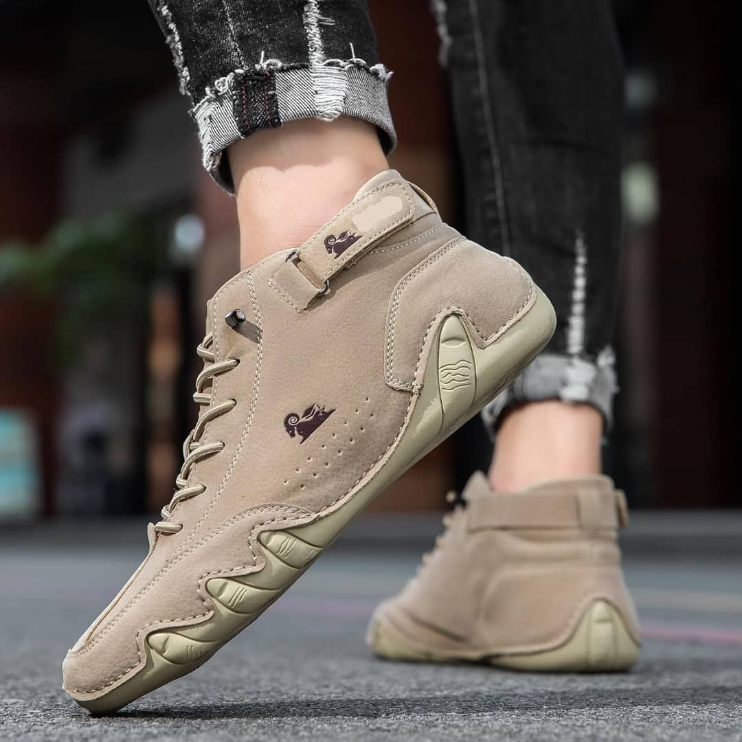 Beck Shoes Italian Handmade Suede High Boot