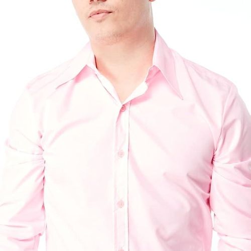 Men's Long Sleeve Shirt - Pink