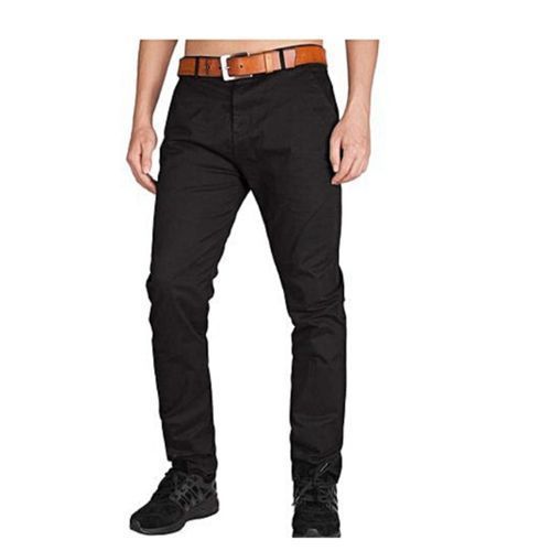 A pack Of 3 Men's Casual Stretcher khaki Trouser - Black,Grey,Brown,