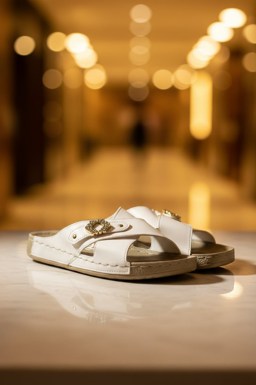 Polex flat slip-on sandals