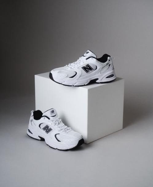 New Balance 530 sneakers in a classic white and black