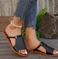 Women's flat slip-on sandals