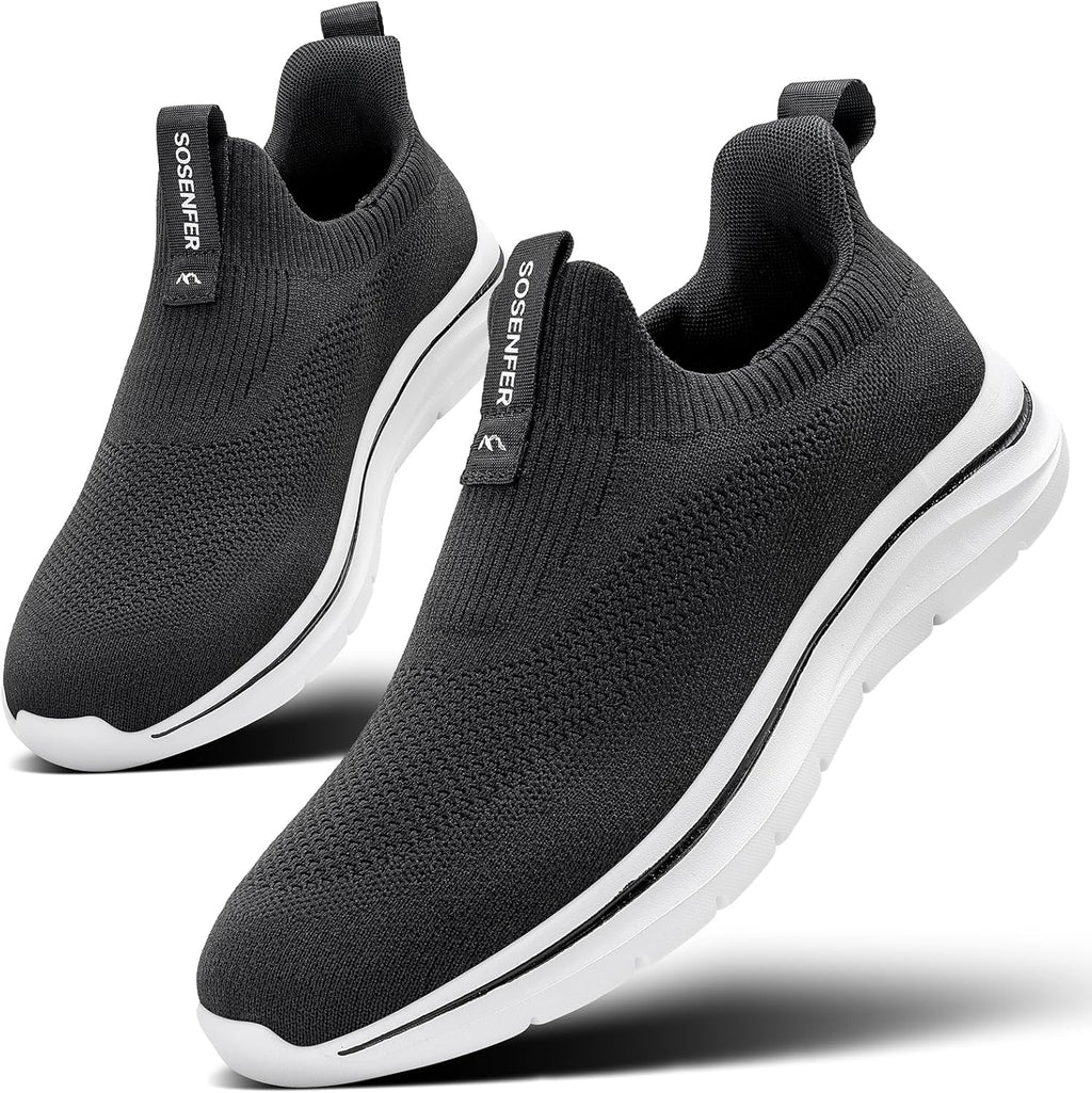 Black Sosenfer slip-on walking shoes