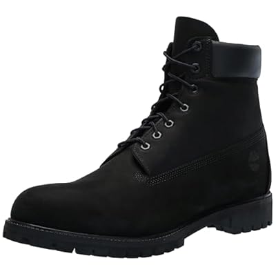 Timberland 6-Inch Premium Waterproof Boots in black.