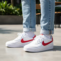 Nike Court Shot in the White and University Red