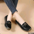 Black women's slip-on loafer