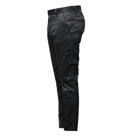 Men's soft stretch khaki trousers in black and blue