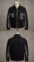 Black denim jacket