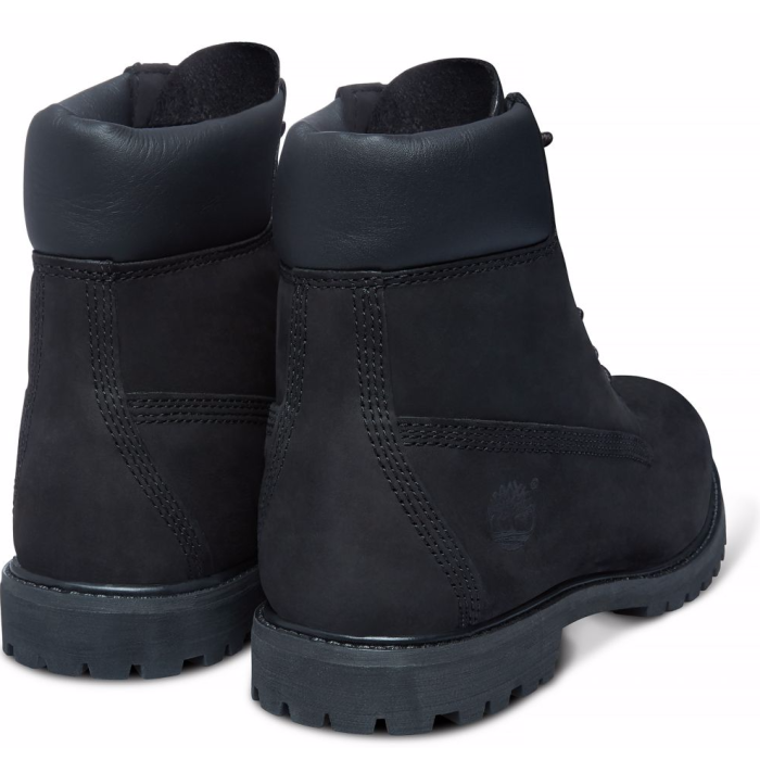 Timberland 6-Inch Premium Waterproof Boots in black.