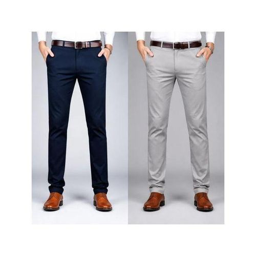 2Pieces Of Mens Ofice GENTLE Trousers - Navyblue,Grey