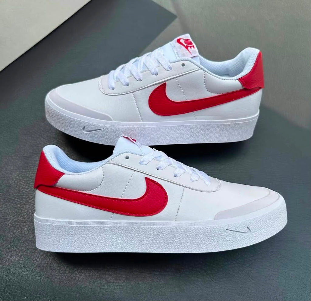 Nike Court Shot in the White and University Red