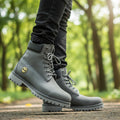 Timbaland Men’s Classic Premium Lace-Up Boots- Grey