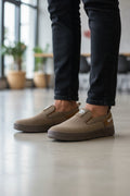 Brown Timberland slip-on casual shoes