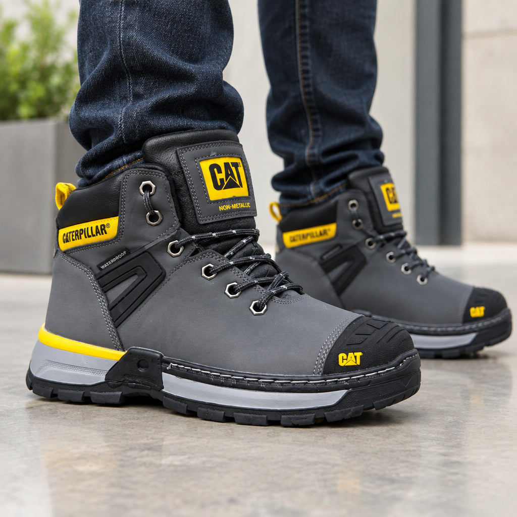 Black Caterpillar Excavator Superlite Work Boots