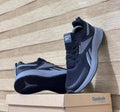 Black and grey Reebok men's running sneakers
