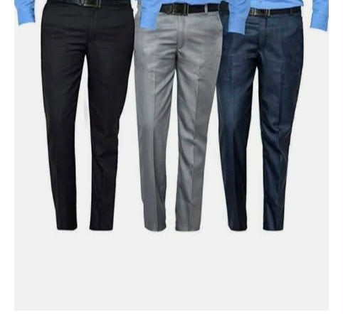 A Pack Of 3 Mens Formal Trousers